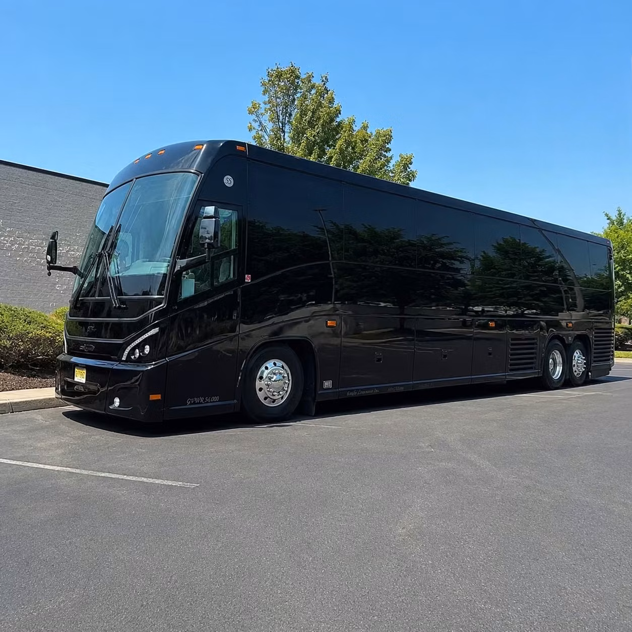 56 passenger charter bus