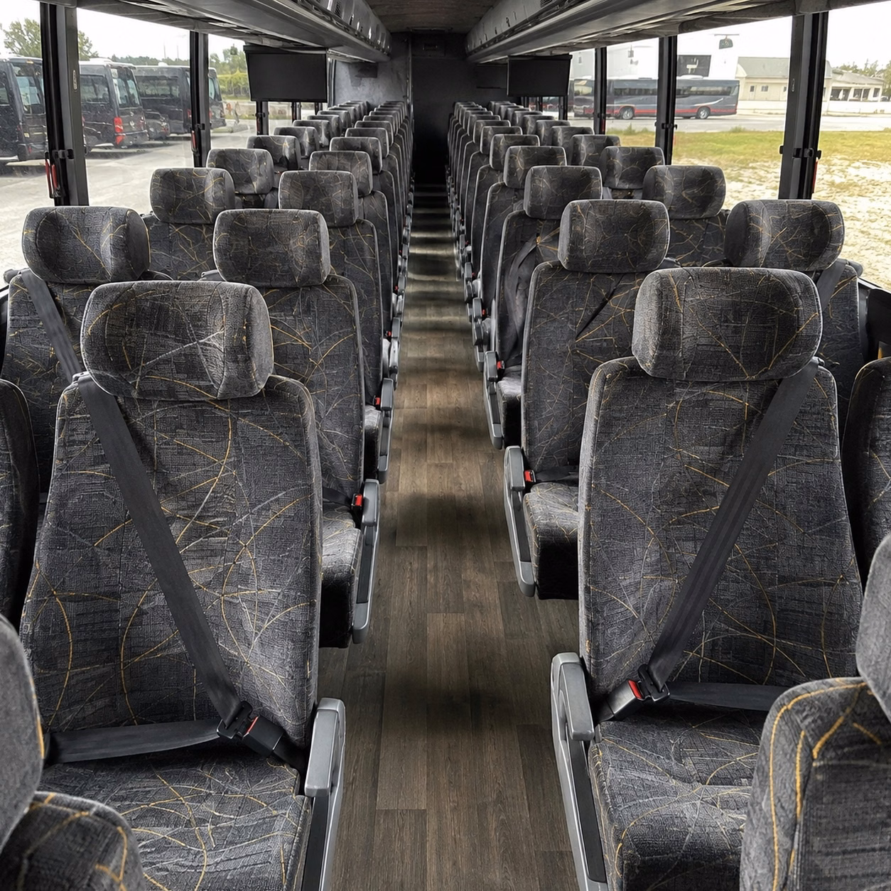 fort collins charter bus rental interior